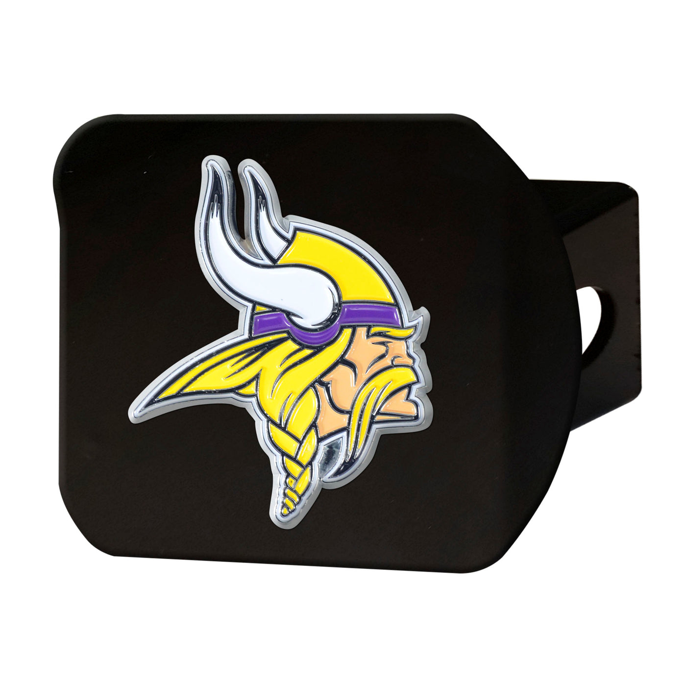 NFL - Minnesota Vikings Color on Black Hitch Cover