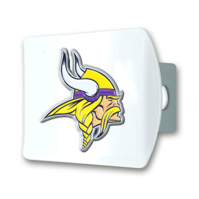 NFL - Minnesota Vikings Color on White Hitch Cover