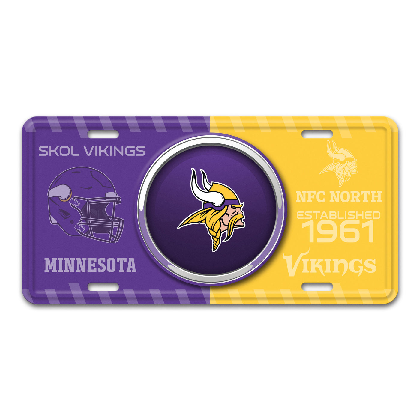 NFL - Minnesota Vikings Embossed Metal License Plate