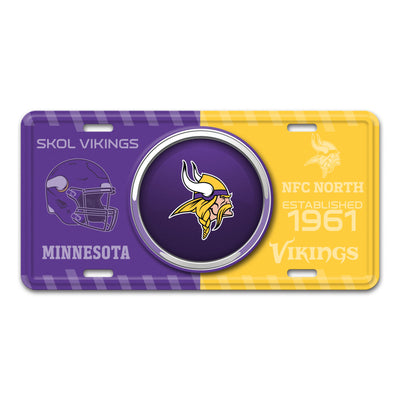 NFL - Minnesota Vikings Embossed Metal License Plate