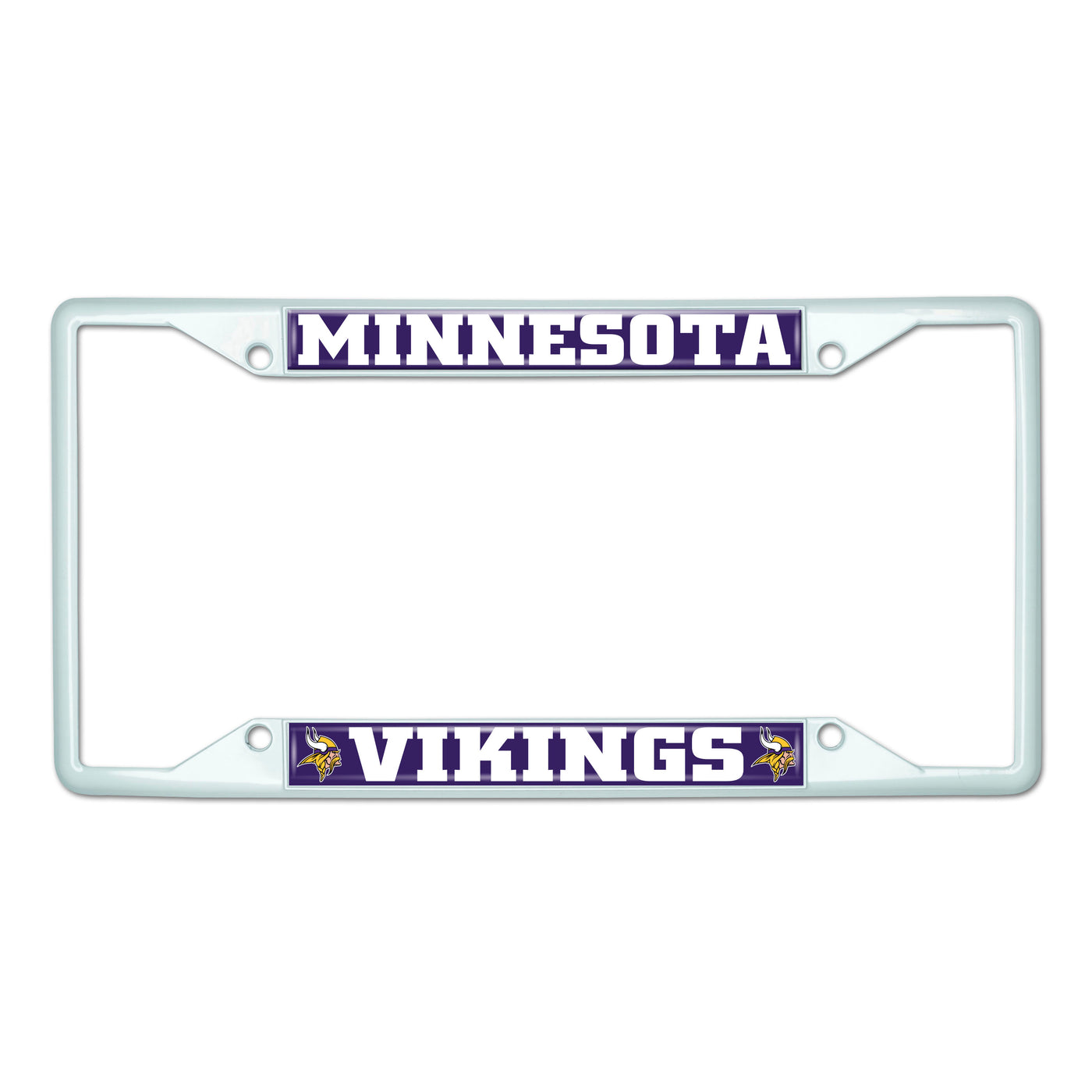 NFL - Minnesota Vikings-White License Plate Frame