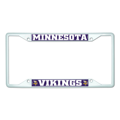 NFL - Minnesota Vikings-White License Plate Frame