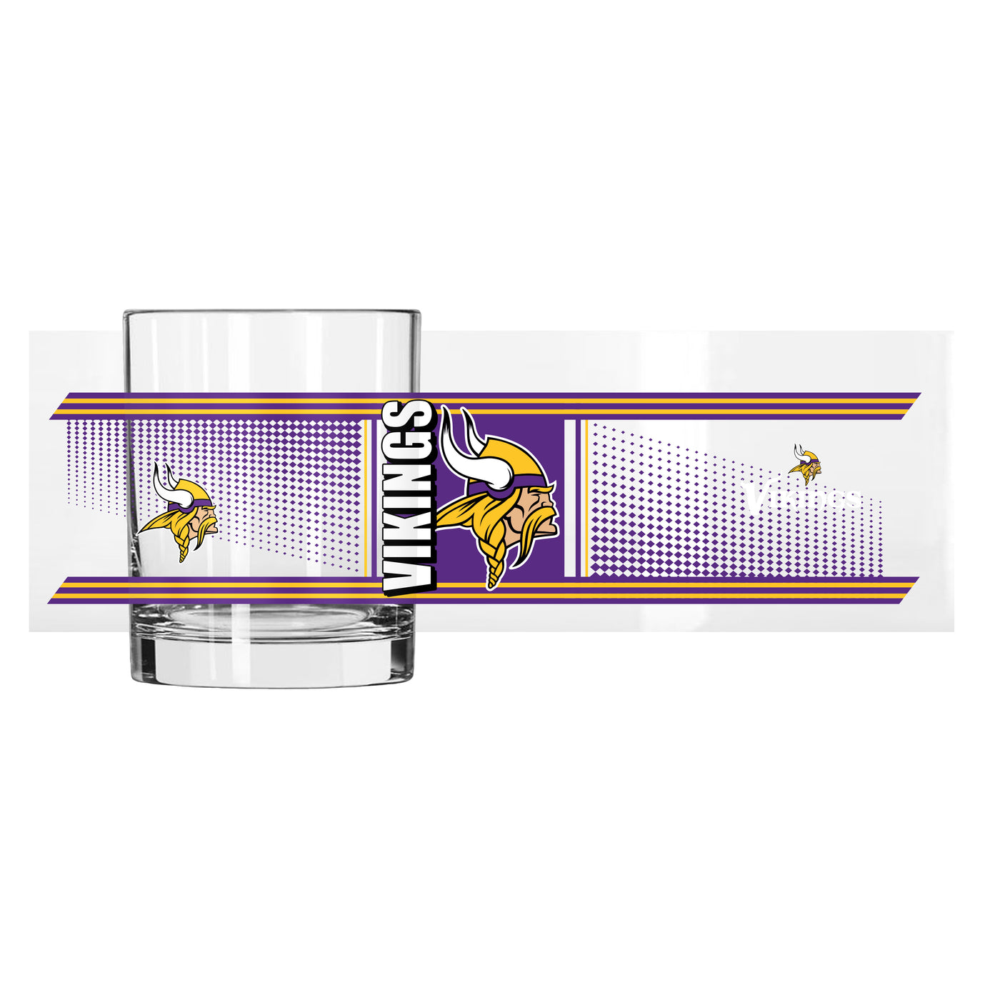 Minnesota Vikings 14oz Hero Rocks Glass
