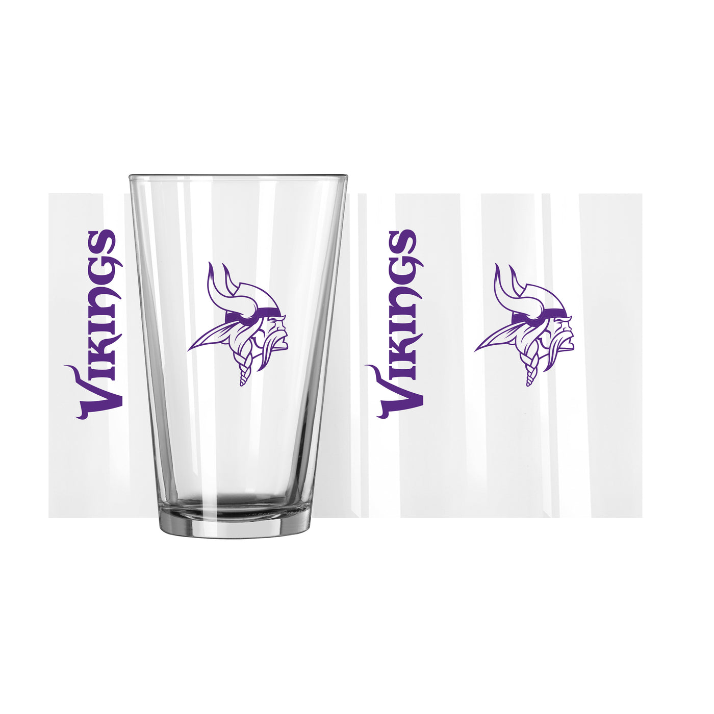 Minnesota Vikings 16oz Gameday Pint Glass - Logo Brands