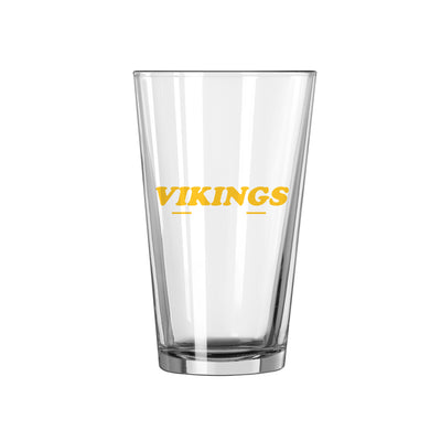 Minnesota Vikings 16oz Retro Pint Glass