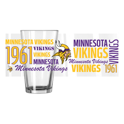 Minnesota Vikings 16oz Spirit Pint Glass