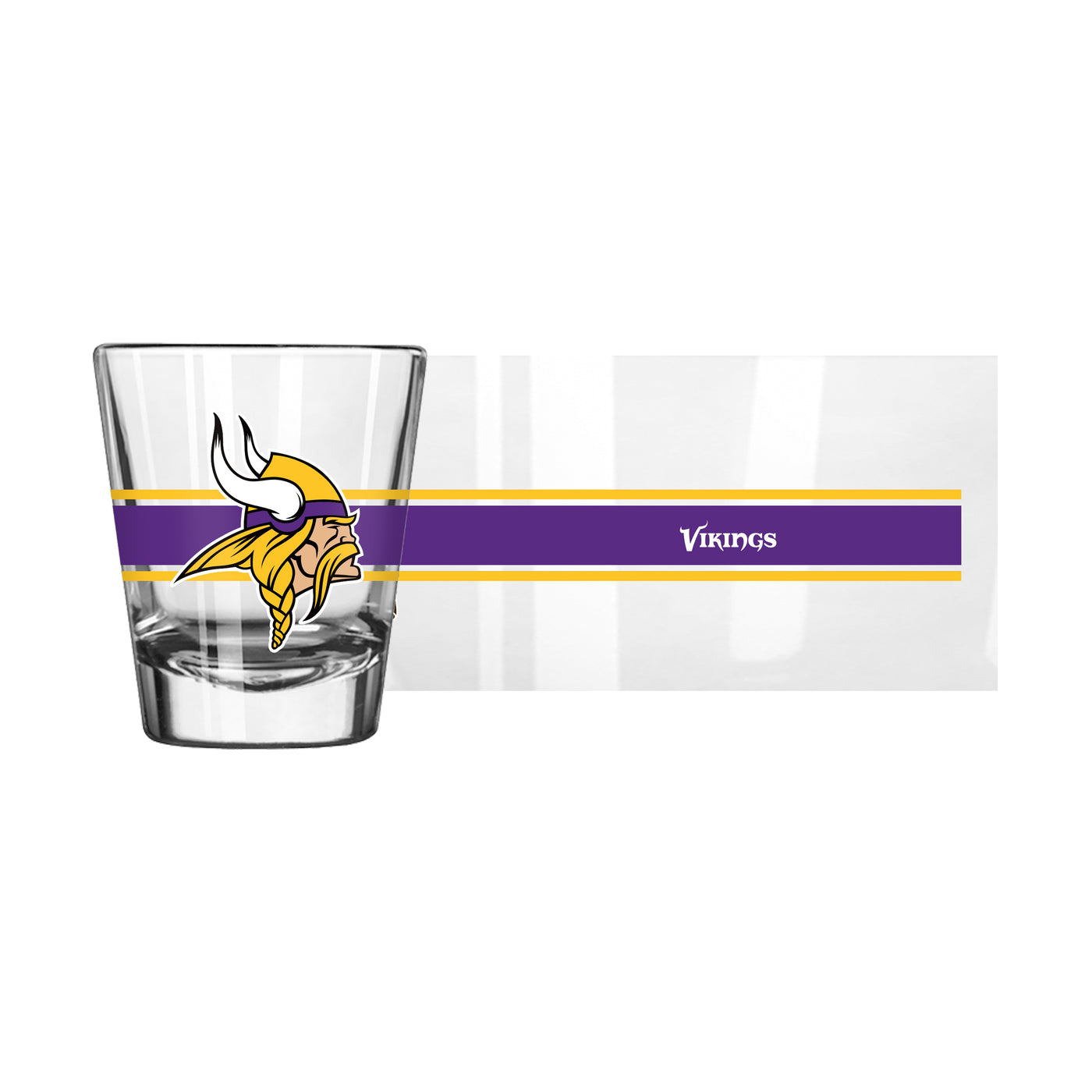 Minnesota Vikings 2oz Stripe Shot Glass