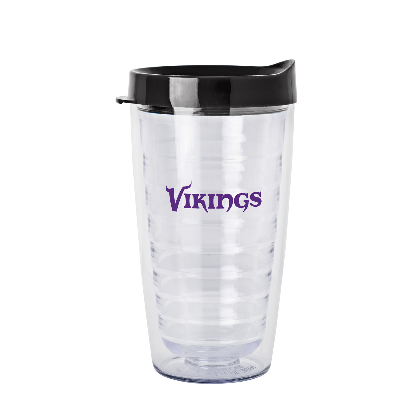 Minnesota Vikings 16oz Flipside Dbl Wall Clear Tumbler