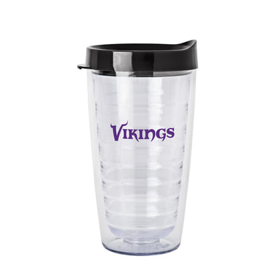 Minnesota Vikings 16oz Flipside Dbl Wall Clear Tumbler