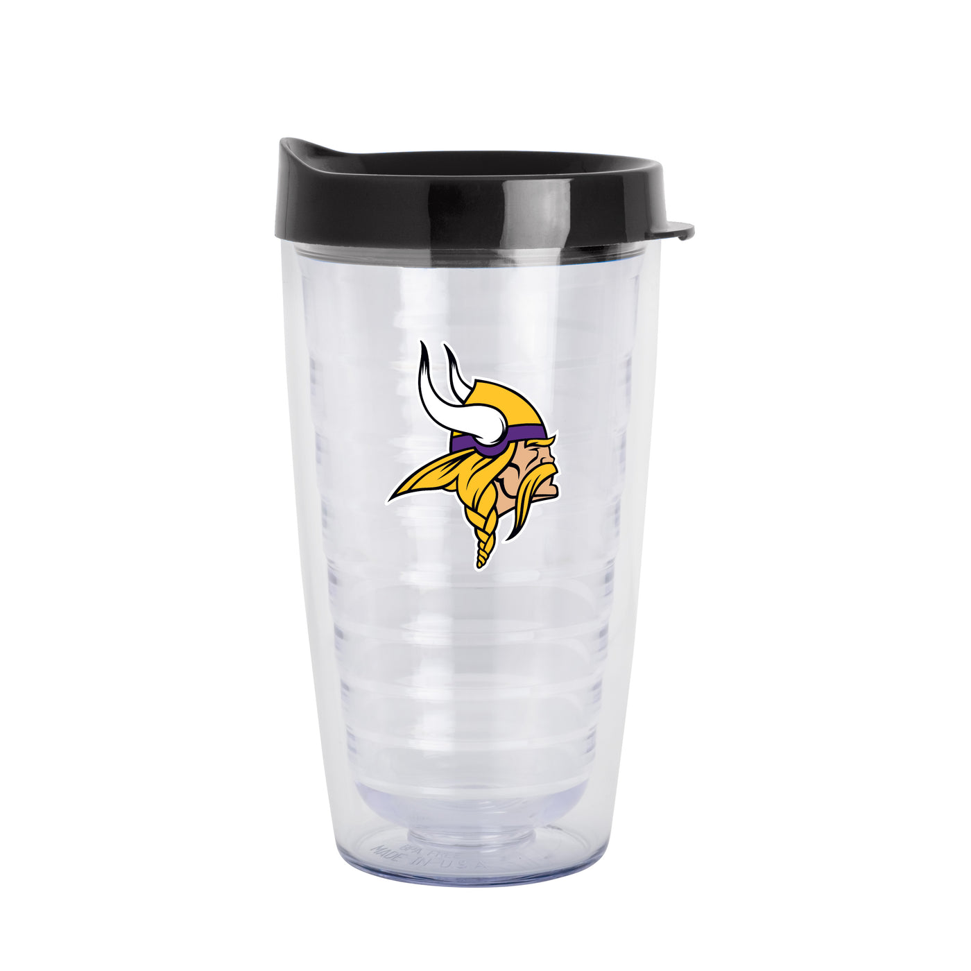 Minnesota Vikings 16oz Flipside Dbl Wall Clear Tumbler