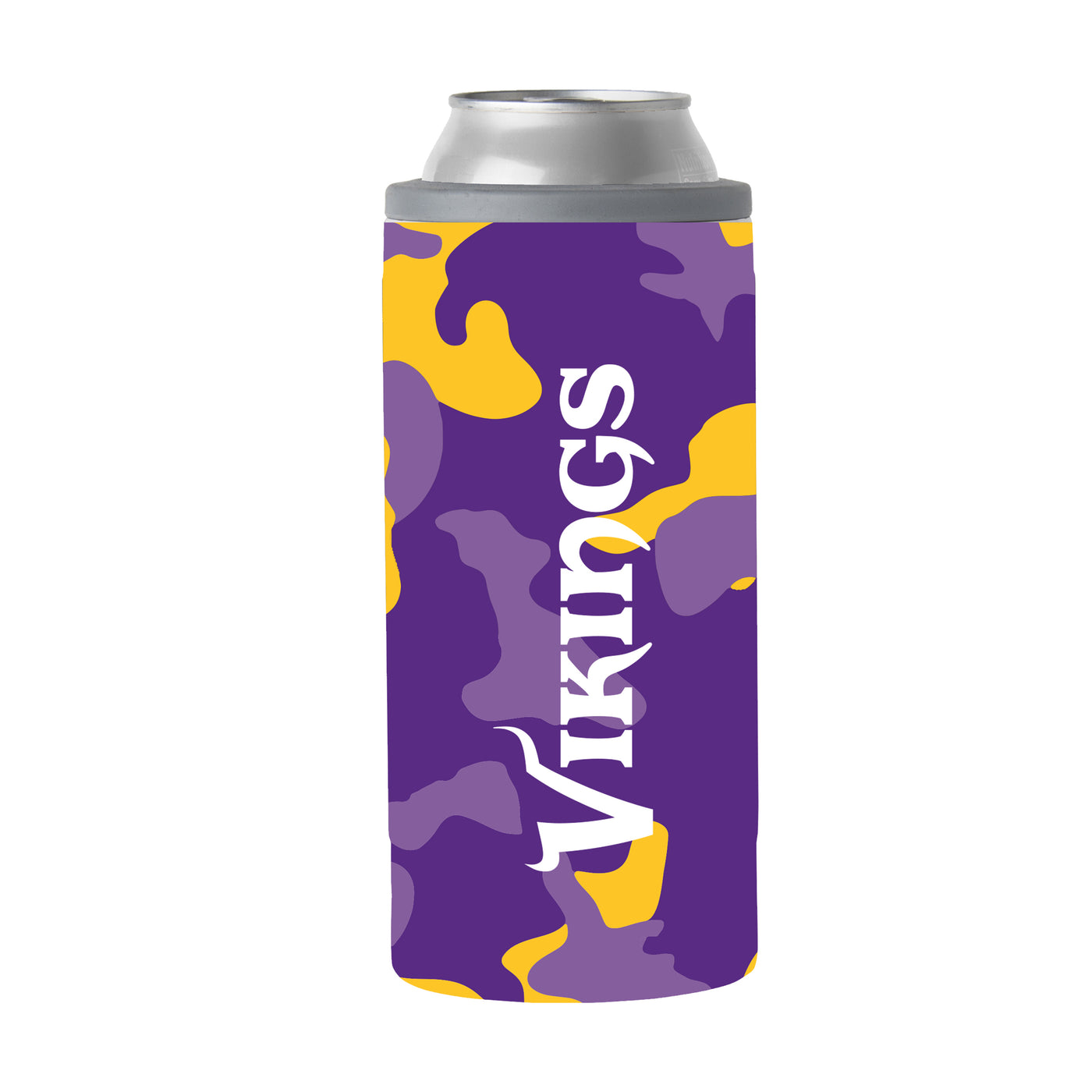 Minnesota Vikings Camo Swagger 12oz Slim Can Coolie