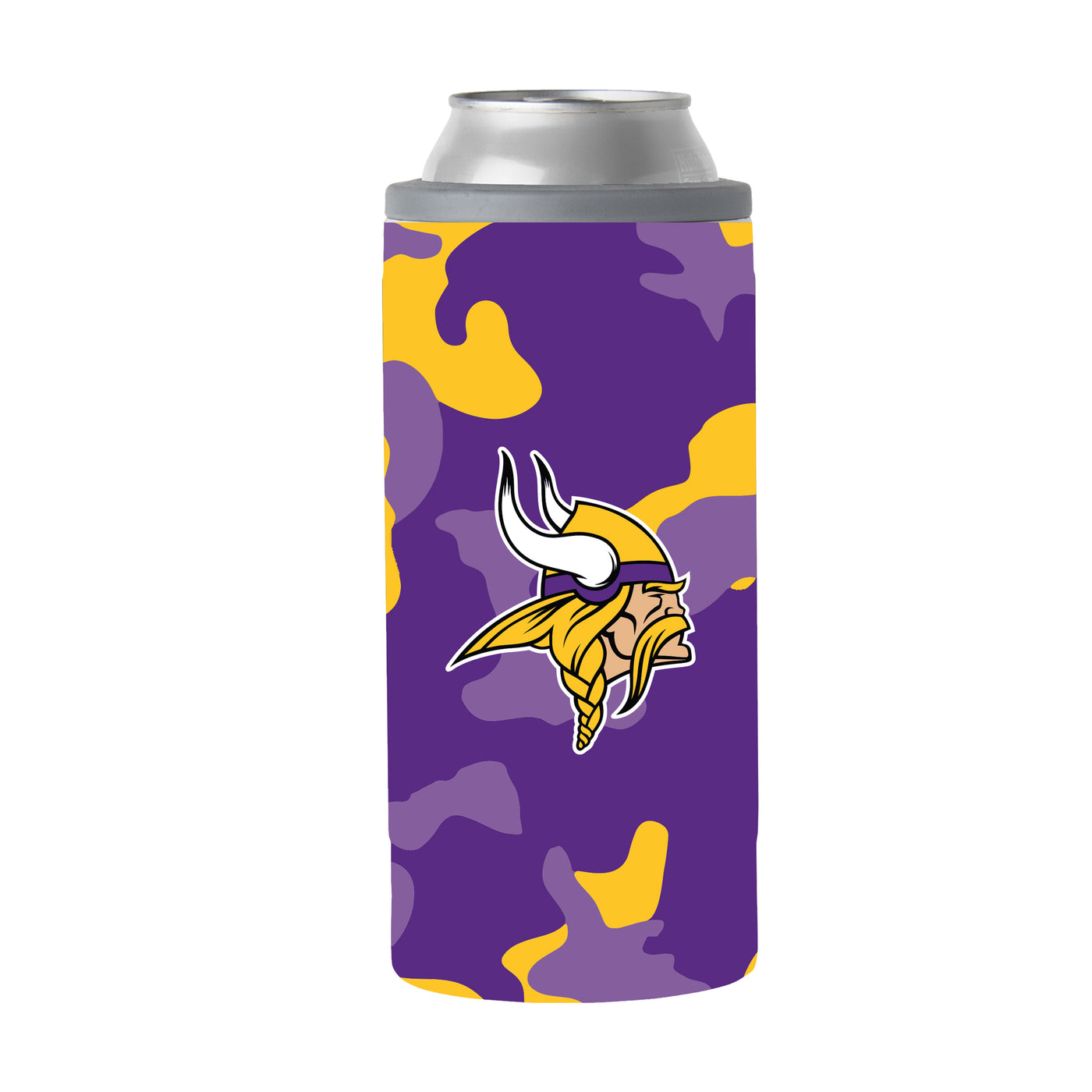 Minnesota Vikings Camo Swagger 12oz Slim Can Coolie