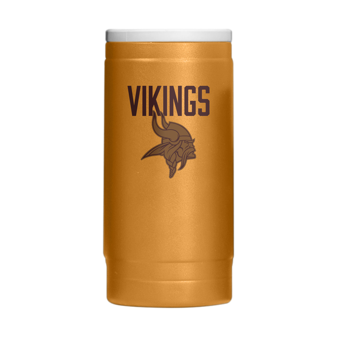 Minnesota Vikings  Huddle Powder Coat Slim Can Coolie