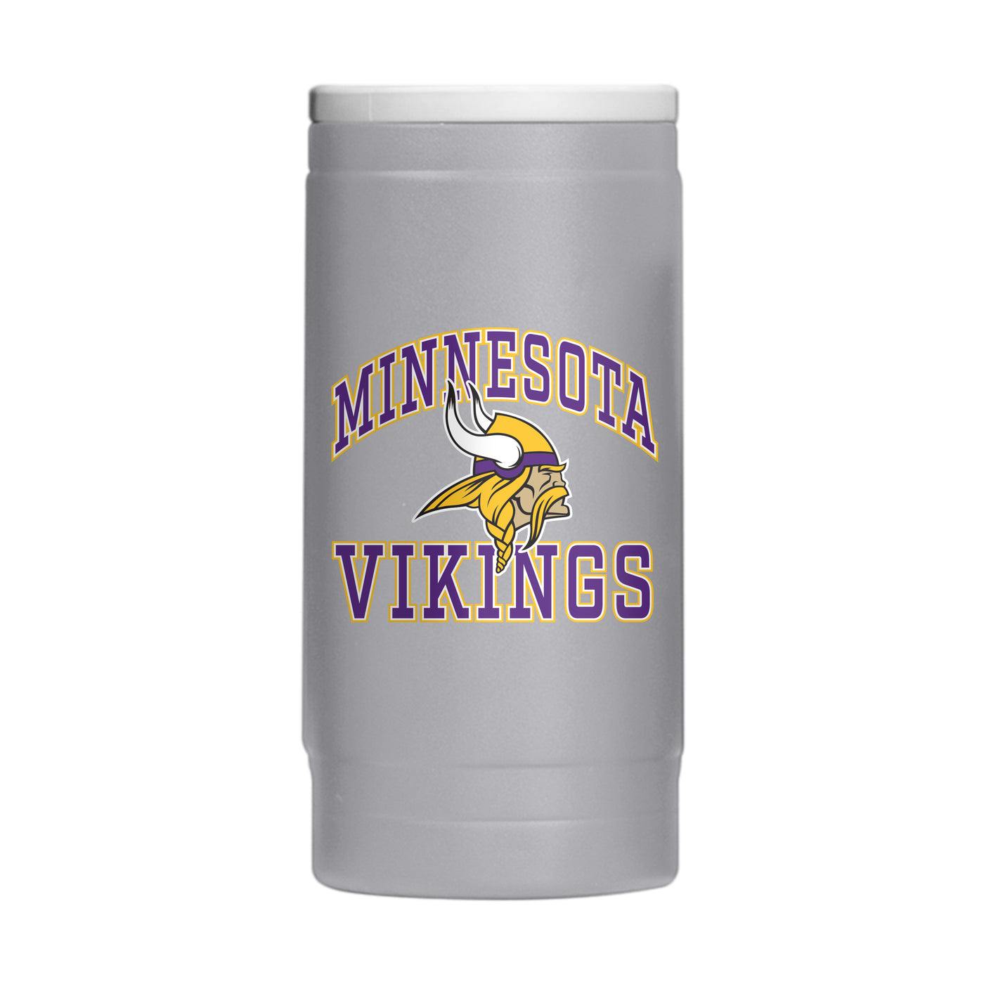 Minnesota Vikings 12oz Athletic Powdercoat SlimCan Coolie