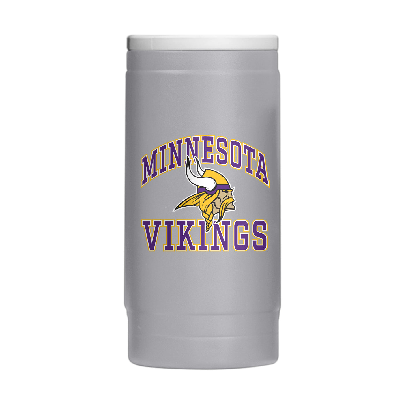 Minnesota Vikings 12oz Athletic Powdercoat SlimCan Coolie