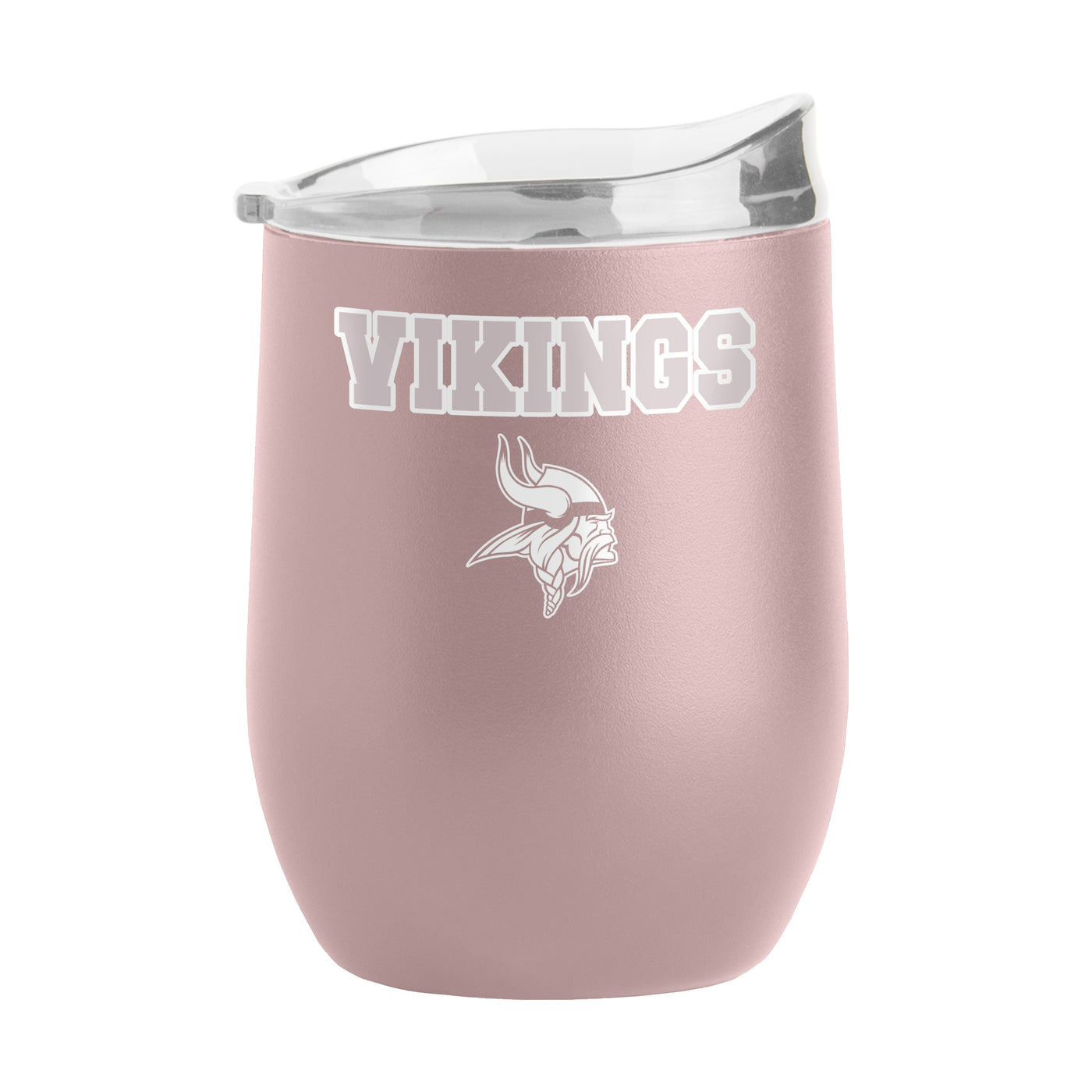 Minnesota Vikings 16oz Stencil Powder Coat Curved Beverage