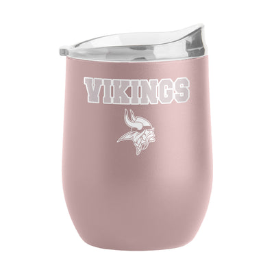 Minnesota Vikings 16oz Stencil Powder Coat Curved Beverage
