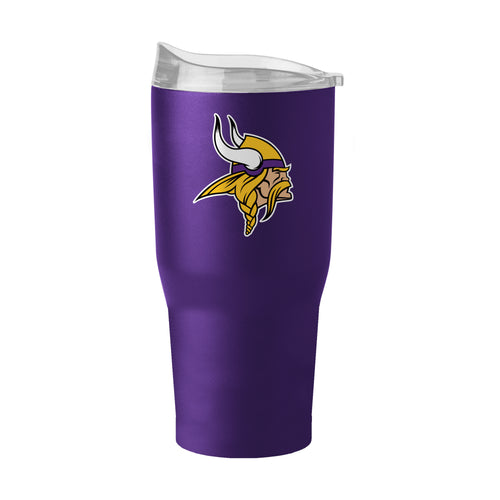 Minnesota Vikings 30oz Flipside Powder Coat Tumbler, durable drinkware with team logo and vibrant purple design.