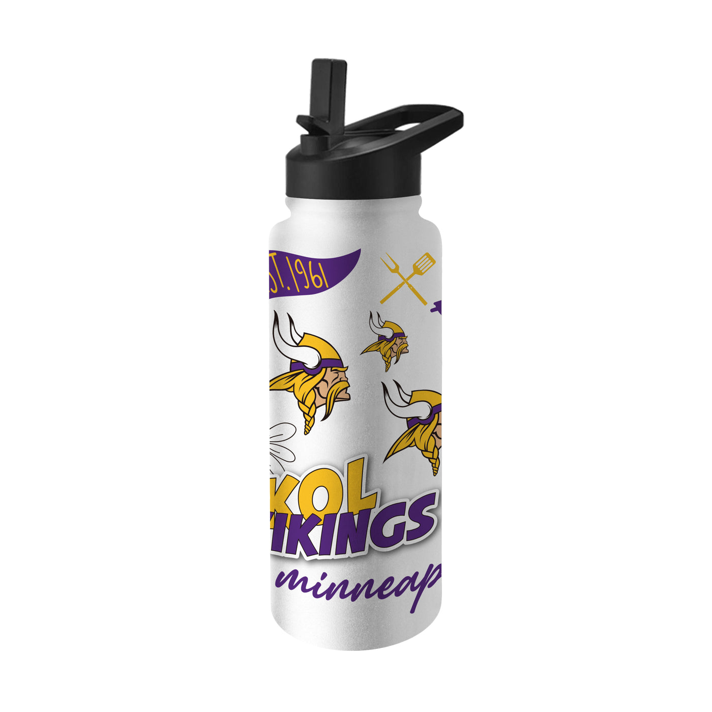 Minnesota Vikings 34oz Native Quencher Bottle