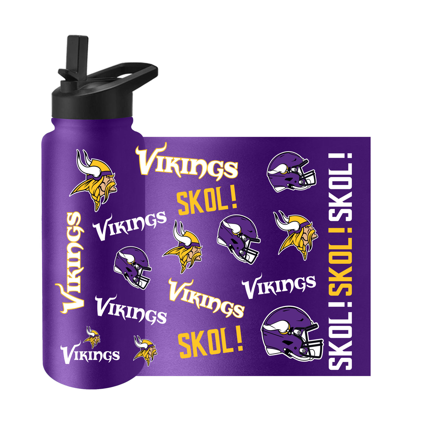 Minnesota Vikings 34oz Native Quencher Bottle