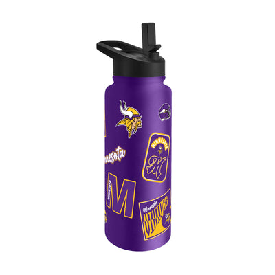 Minnesota Vikings 34oz Dreamweave Quencher Bottle