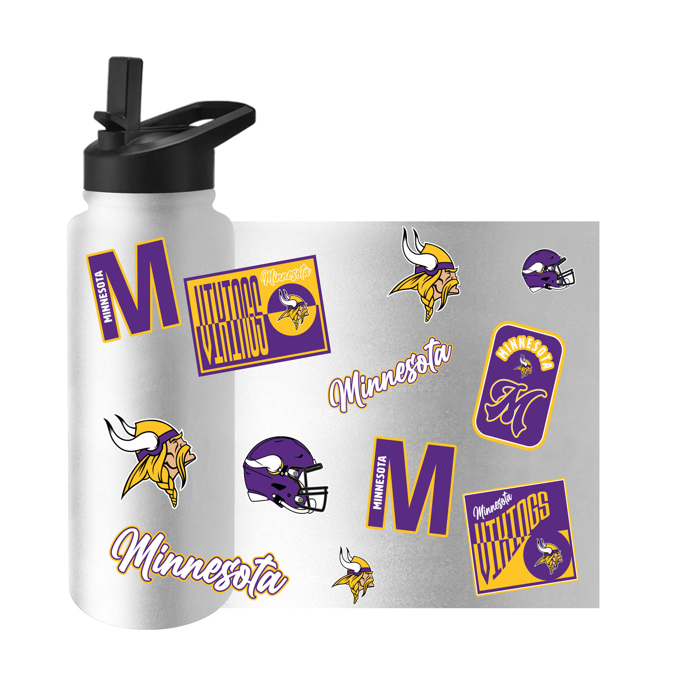 Minnesota Vikings Dreamweave 34oz Quencher Bottle