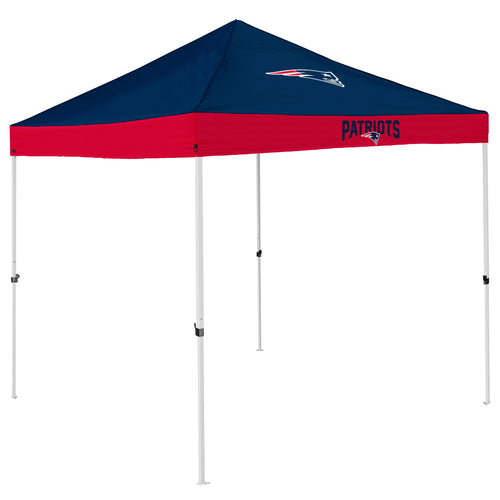 New England Patriots economy canopy shelter with team logo, outdoor shelter for shade and protection during events.