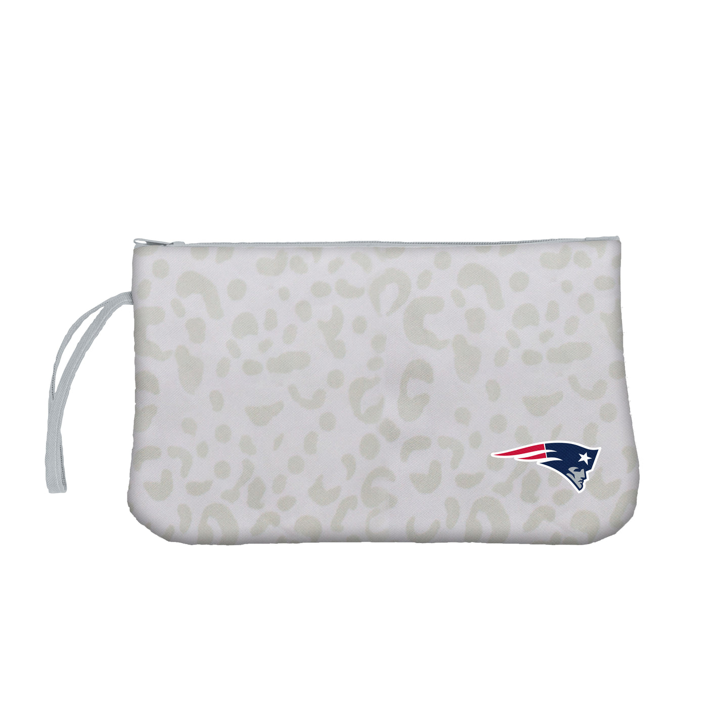 New England Patriots Leopard Print Wristlet