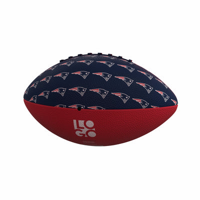 New England Patriots Repeating Mini-Size Rubber Football