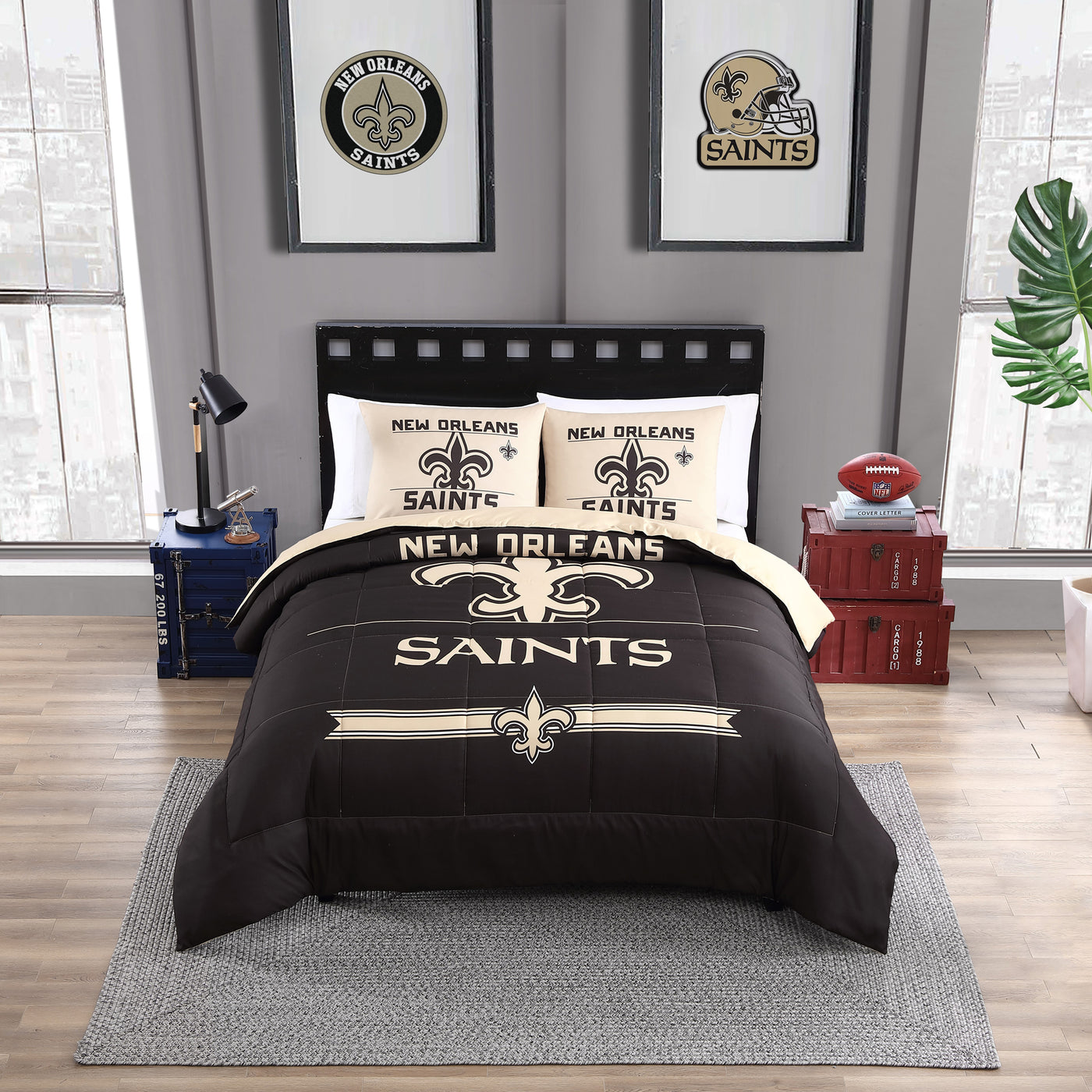 New England Patriots Command Comforter Set Full/Queen