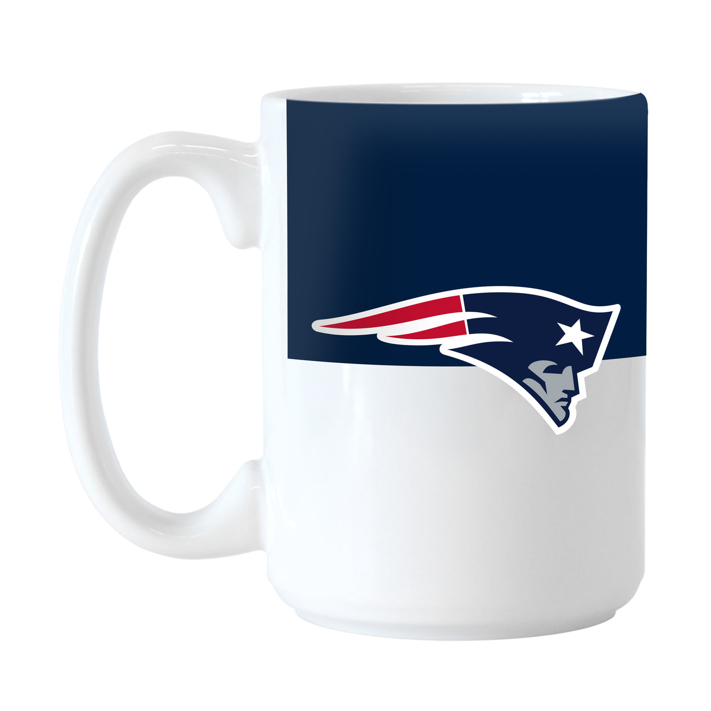 New England Patriots 15oz Colorblock Sublimated Mug