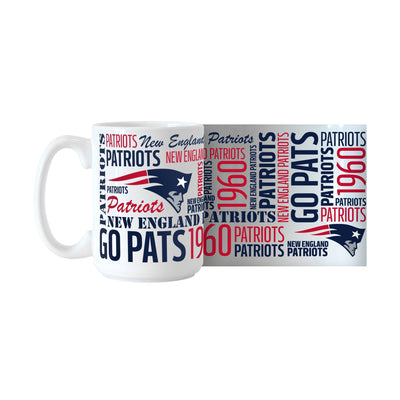 New England Patriots 15oz Spirit Sublimated Mug