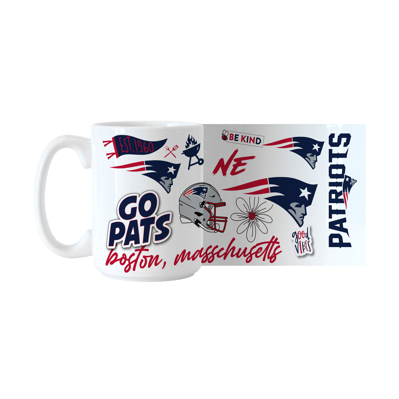 New England Patriots 15oz Native Sublimated Mug