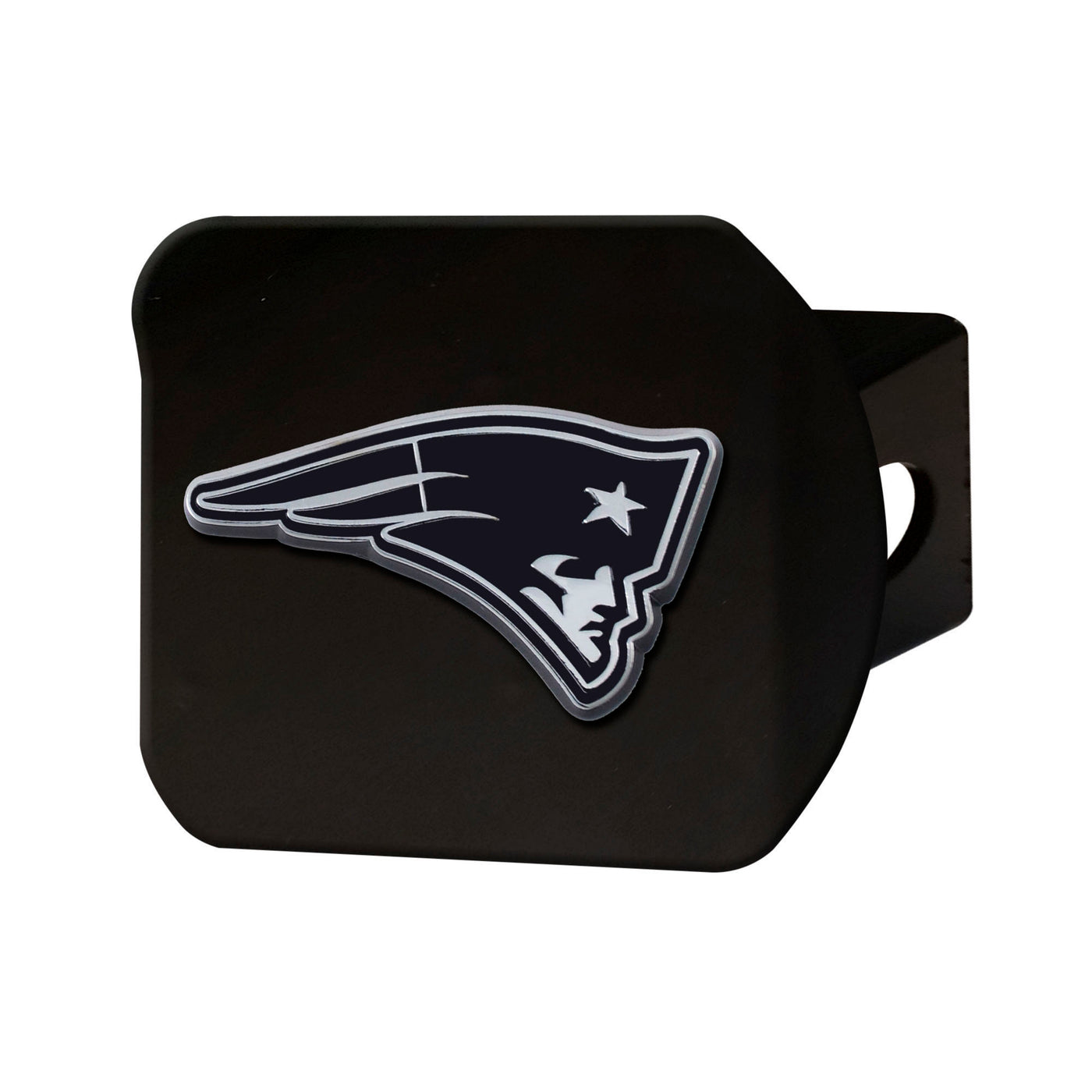 NFL - New England Patriots Chrome on Black Hitch Cover