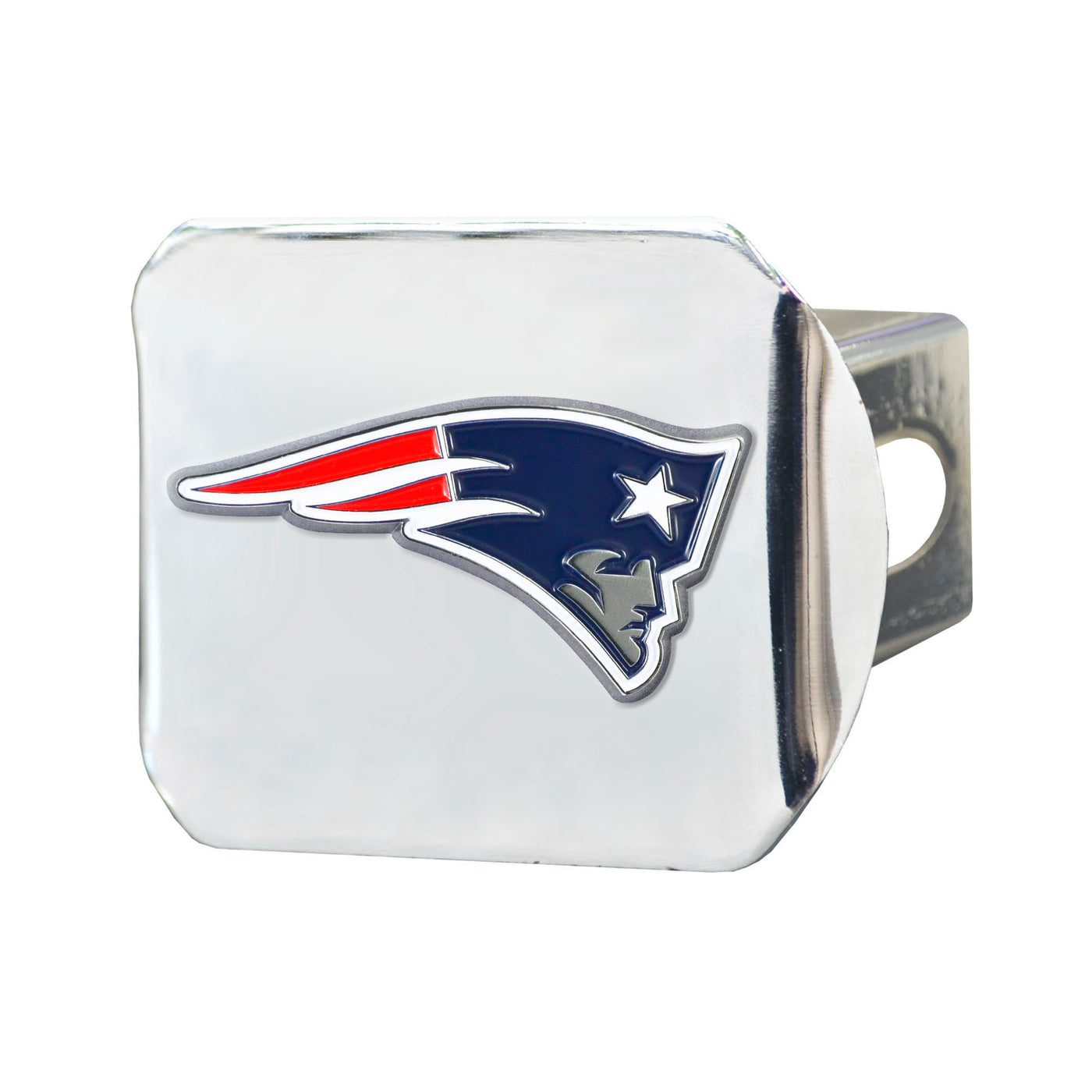 NFL - New England Patriots Color on Chrome Hitch Cover