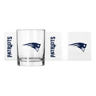 New England Patriots 14oz Gameday Rocks Glass