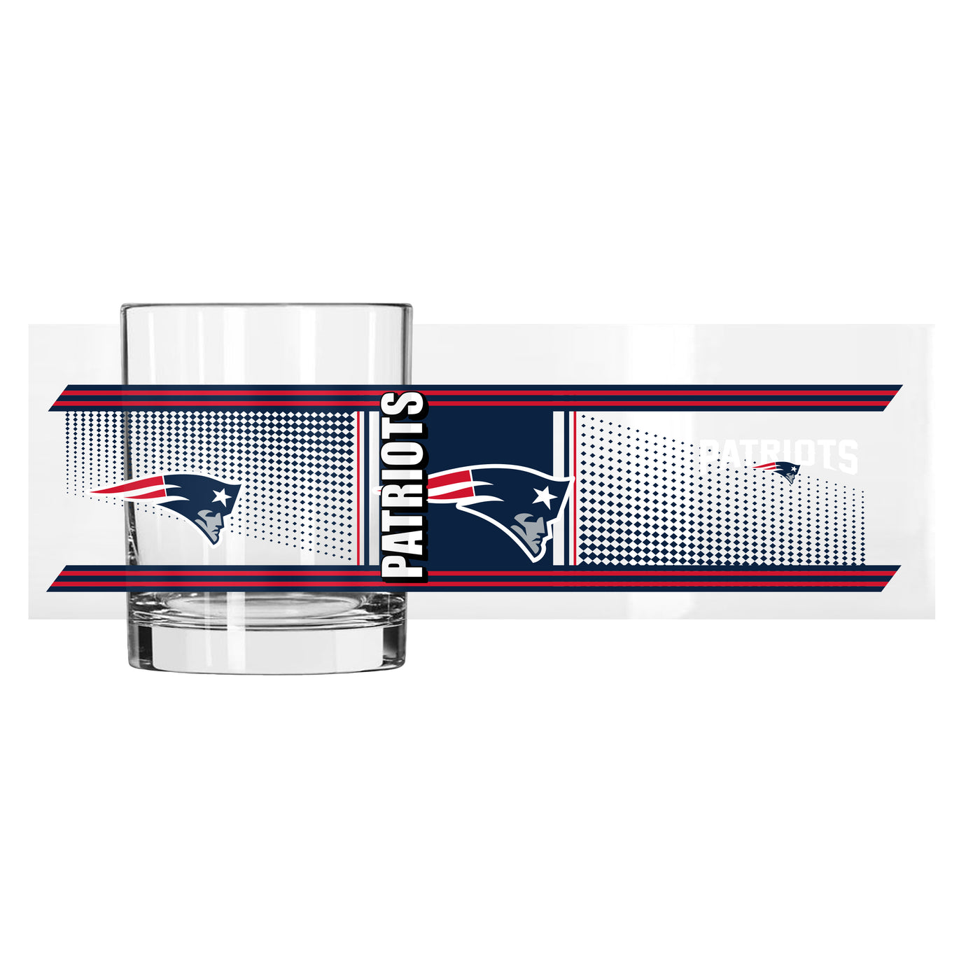 New England Patriots 14oz Hero Rocks Glass