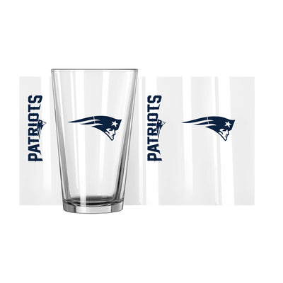 New England Patriots 16oz Gameday Pint Glass - Logo Brands