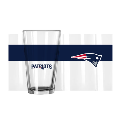 New England Patriots 16oz Colorblock Pint Glass