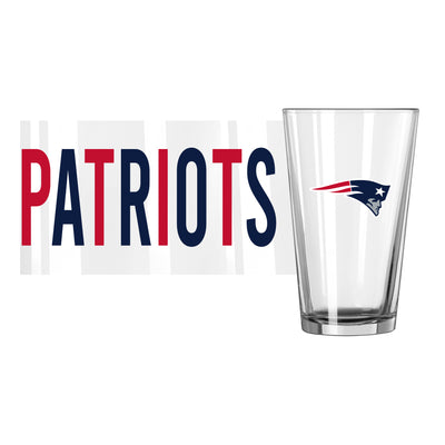 New England Patriots 16oz Overtime Pint Glass