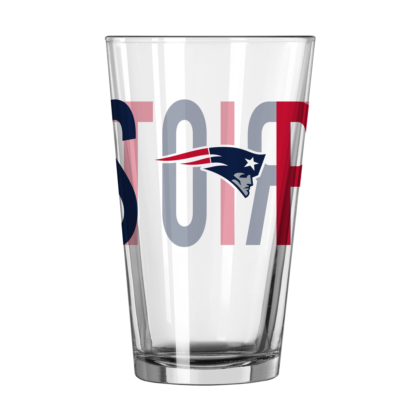 New England Patriots 16oz Overtime Pint Glass
