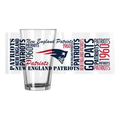 New England Patriots 16oz Spirit Pint Glass