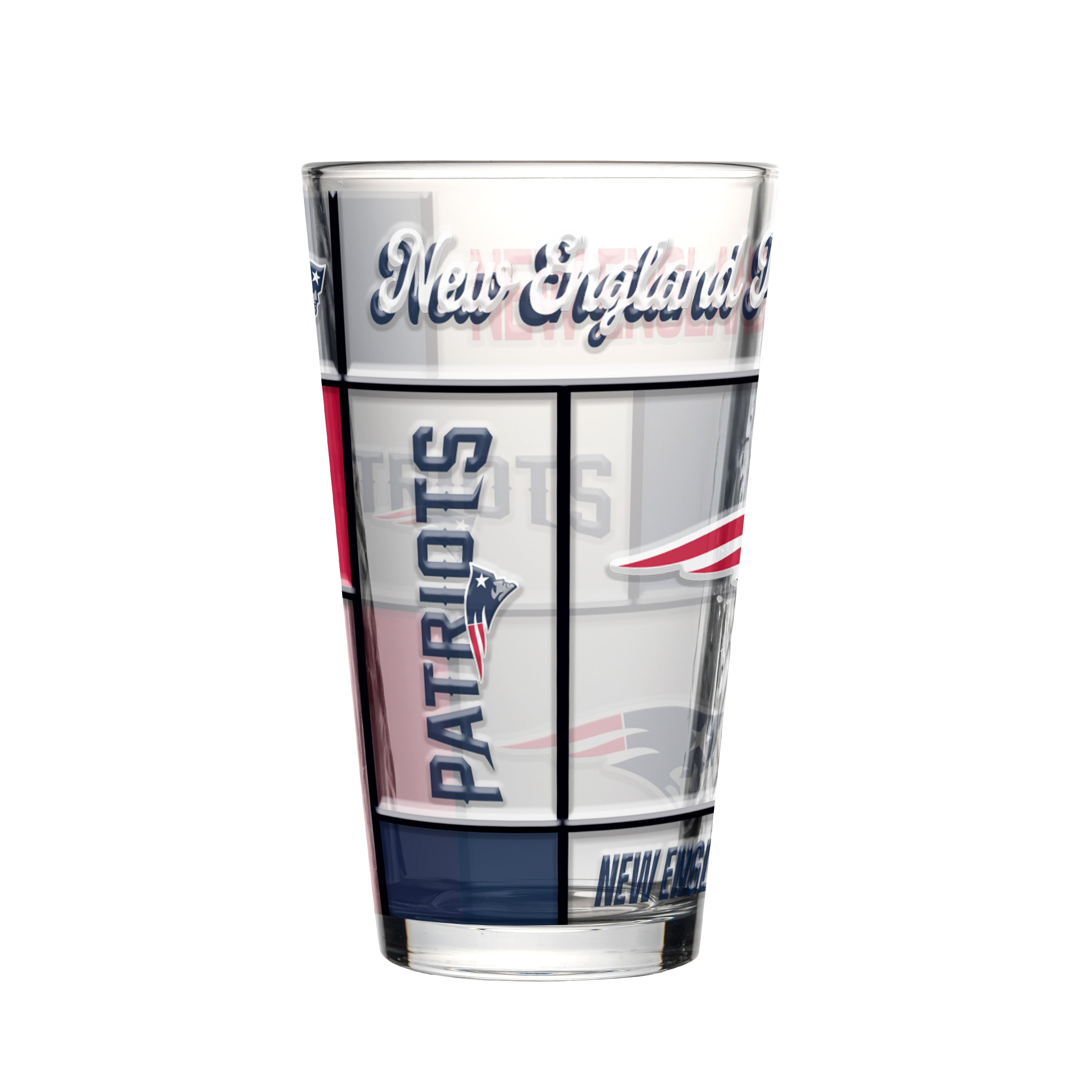 New England Patriots Four-Pack Beer Flight Glass Set