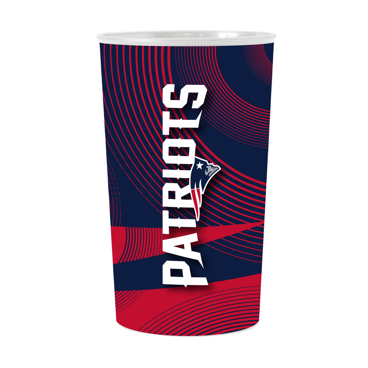 New England Patriots Geometric Hardwall Cup 4 Pack
