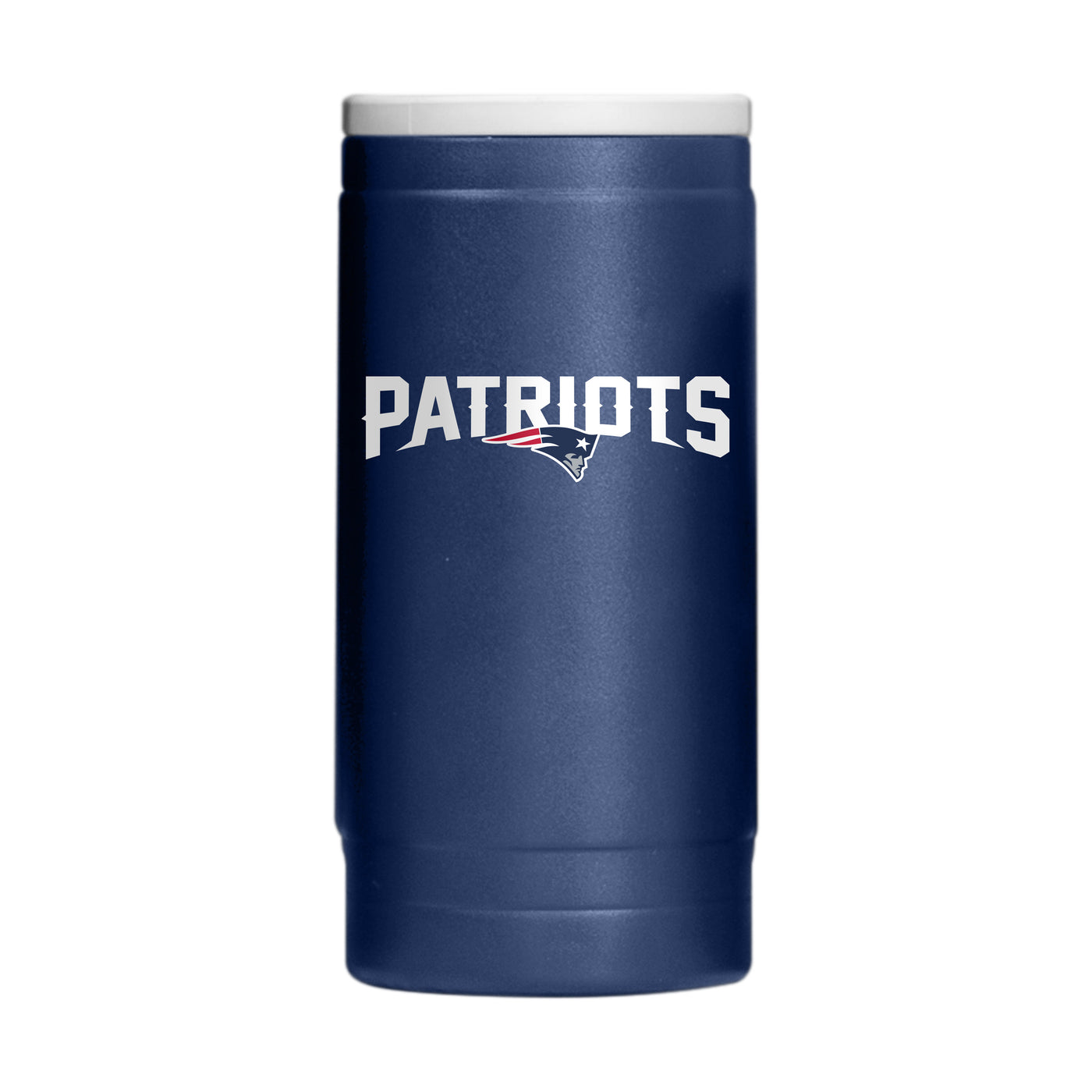 New England Patriots Flipside Powder Coat Slim Can Coolie - Logo Brands