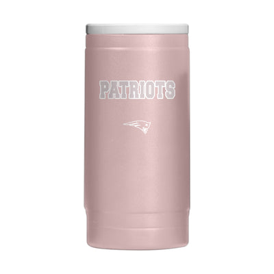 New England Patriots  Stencil Powder Coat Slim Can Coolie