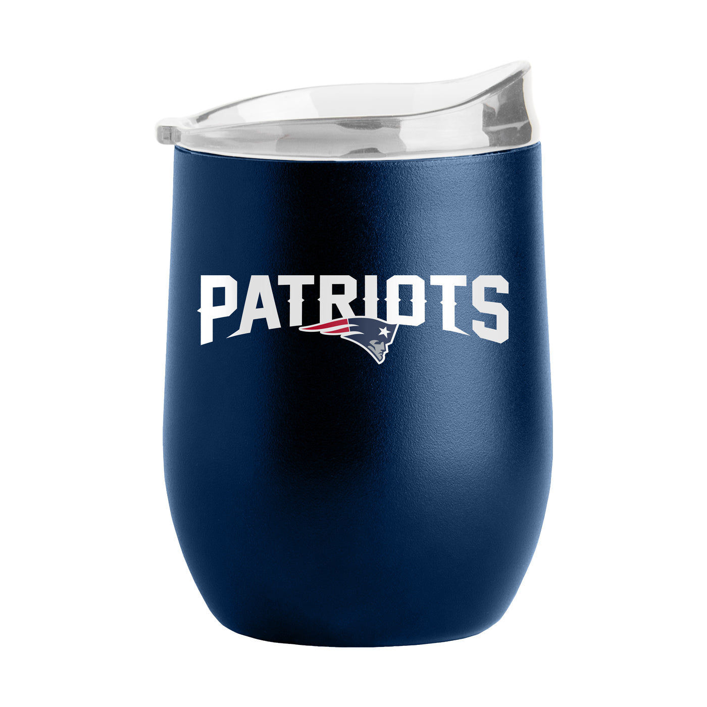 New England Patriots 16oz Flipside Powder Coat Curved Beverage - Logo Brands