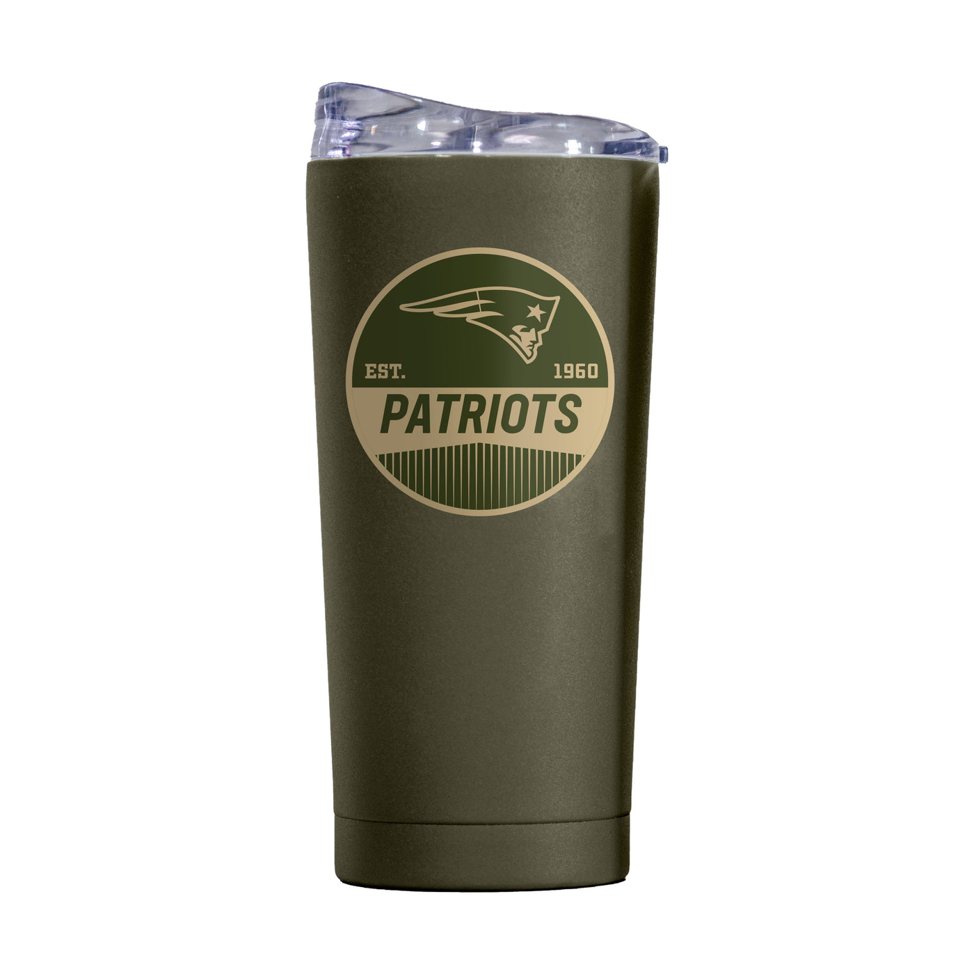 New England Patriots 20oz Badge Powder Coat Tumbler