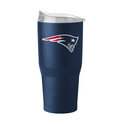 New England Patriots 30oz Flipside powder coat tumbler with team logo, durable drinkware for hot and cold beverages.
