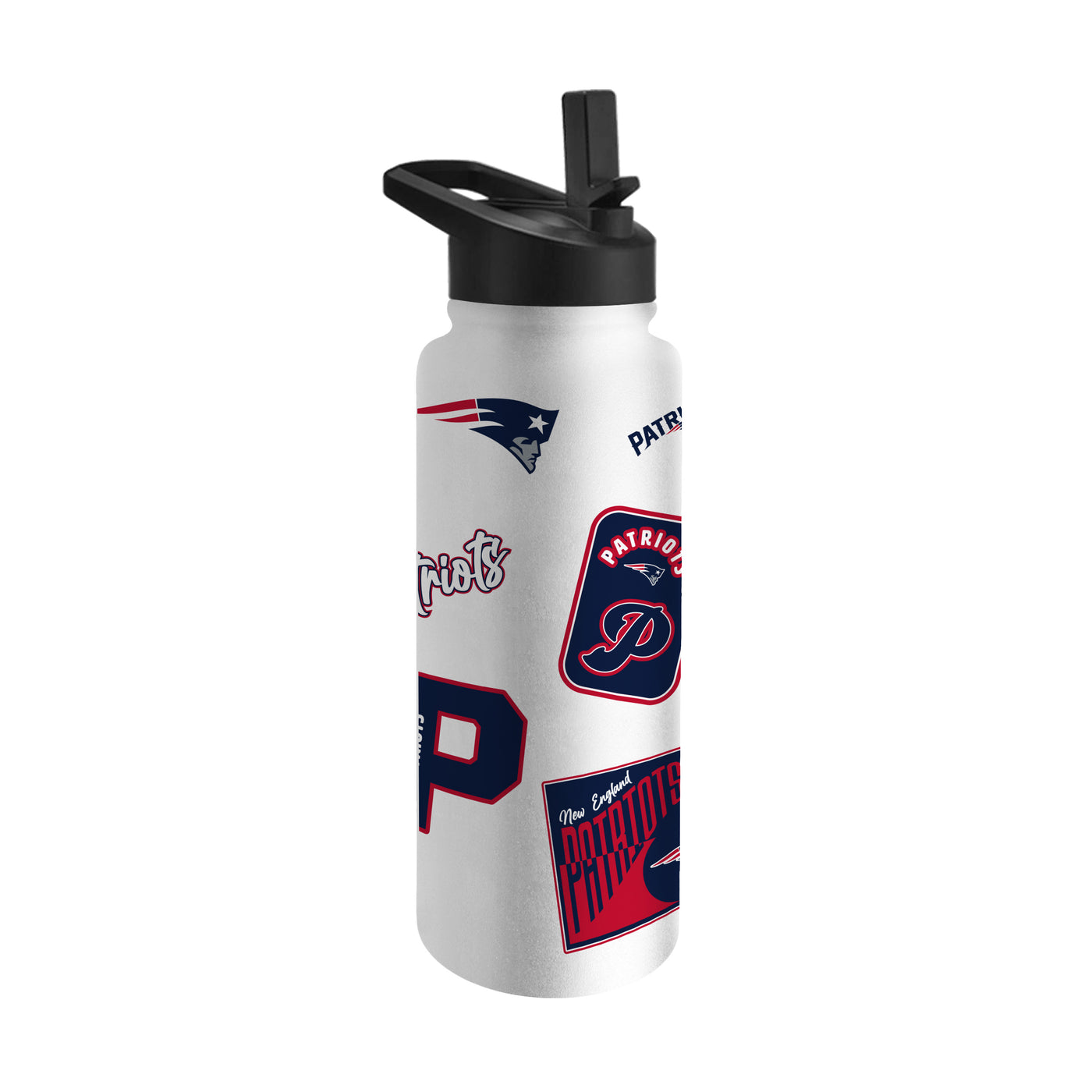 New England Patriots White 34oz Dream Weave Quencher Bottle